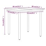 vidaXL Ensemble à manger de jardin avec coussins 5 Pièces Noir