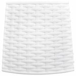 vidaXL Jupe de sapin de Noël blanc Ø65x23 cm plastique