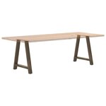 vidaXL Pieds de table à manger en forme de A  2 pièces  80 x (72-73) cm  acier