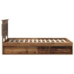 vidaXL Cadre de lit Bois ancien 120 x 190 cm Pin massif