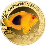 Monnaie MOST FAMOUS CORAL FISH Set 10x1/1000 Oz Or 3000 Francs Chad (PRÉCOMMANDE)