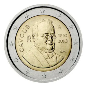 2 euros commémorative Italie 2010 Comte de Cavour.