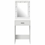 vidaXL Coiffeuse avec tiroir Blanc 50 x 41 x 135 cm Bois d'ingénierie