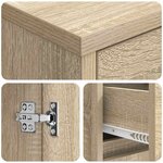 vidaXL Armoire de salle de bain Chêne Sonoma 30 x 33 x 190 cm