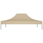 vidaXL Toit de tente de réception 4x3 m Beige 270 g/m²