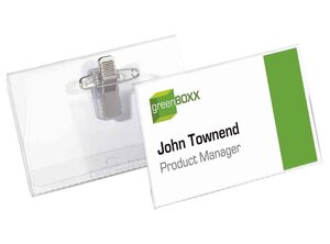 Pack de 5 Porte-badges avec Pince combi 54 x 90 mm DURABLE