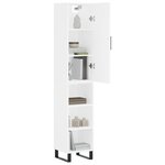 vidaXL Buffet haut Blanc 34 5x34x180 cm Bois d'ingénierie