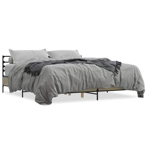 vidaXL Cadre de lit sans matelas chêne sonoma 180x200 cm