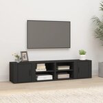 vidaXL Meubles TV 2 Pièces Noir 80x31 5x36 cm Bois d'ingénierie