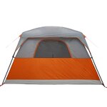 vidaXL Tente de camping de cabine 4 personnes orange imperméable