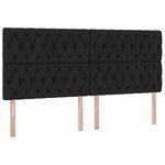vidaXL Lit de Rangement Noir 200 x 200 cm Cuir synthétique