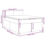 vidaXL Sommier à lattes de lit et matelas Vert foncé 140x200cm Velours
