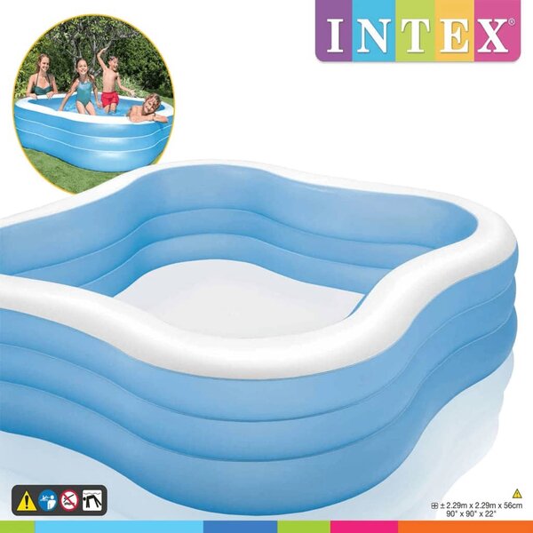 Intex Piscine Beach Wave 229x229x56 cm 57495NP