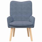 Chaise Relaxante vidaXL en Tissu Cordon Bleu
