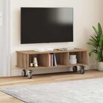 vidaXL Meuble TV Chêne artisanal 100 x 35 x 35 cm Bois d'ingénierie