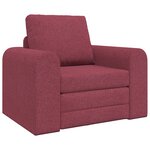 vidaXL Canapé Lit au Sol 2-en-1 Rouge Bourgogne 98x71x83 cm Tissu