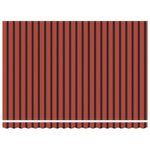 vidaXL Auvent rétractable orange et marron 4x3 m tissu et aluminium