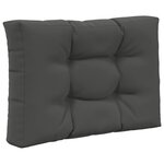 vidaXL Coussin de canapé d'extérieur 3 Pièces Anthracite Polyester