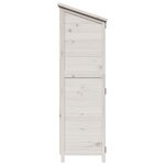 vidaXL Abri de jardin Blanc 106 5 x 56 x 176 cm Bois d'ingénierie