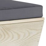 vidaXL Salon de jardin palette 5 Pièces avec coussins bois d'épicéa
