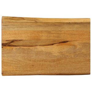 vidaXL Dessus de table 70x40x3 8 cm bord vivant bois massif manguier