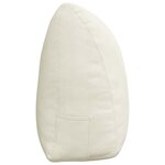 vidaXL Coussin de Dos Crème 160 x 24 x 50 cm Velours