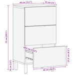 vidaXL Buffet 40x33x75 cm Bois Massif Acacia