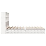 vidaXL Lit bibliothèque sans matelas blanc 140x190 cm bois massif