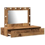 vidaXL Table de Toilette Marron 100 x 40 x 70 cm Bois d'ingénierie