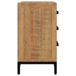 vidaXL Table de chevet Marron 40x30x55 cm Bois de pin massif