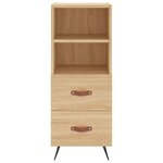 vidaXL Buffet Chêne sonoma 34 5x34x90 cm Bois d'ingénierie