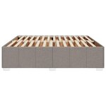 vidaXL Cadre de lit sans matelas taupe 200x200 cm tissu