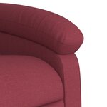 vidaXL Fauteuil inclinable rouge bordeaux tissu