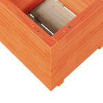 vidaXL Jardinière cire marron 50x50x49 5 cm bois de pin massif