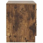 vidaXL Cabinet de chevet Chêne fumé 62 x 34 5 x 44 5 cm