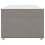vidaXL Cadre de lit avec matelas Taupe 100 x 200 cm tissu