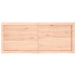 vidaXL Étagère murale 120x50x(2-4) cm bois de chêne massif non traité
