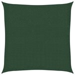 vidaXL Voile d'ombrage 160 g/m² Vert foncé 3x3 m PEHD