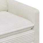 vidaXL Canapé Crème 126 x 81 x 87 5 cm Polyester