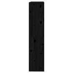 vidaXL Bibliothèque/Séparateur de pièce Noir 80x30x135 5 cm Pin massif