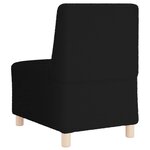 vidaXL Unité de Sofa Modulaire Sans Accoudoirs 2 Pièces Noir