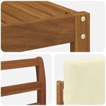 vidaXL Ensemble de canapés d'extérieur 7 pc Naturel et Crème