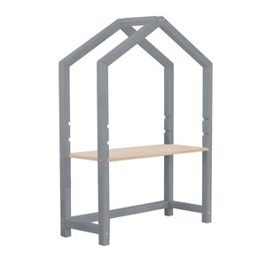 Bureau enfant cabane STOLLY gris et naturel