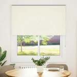 vidaXL Store enrouleur occultant blanc cassé 140x150 cm largeur tissu