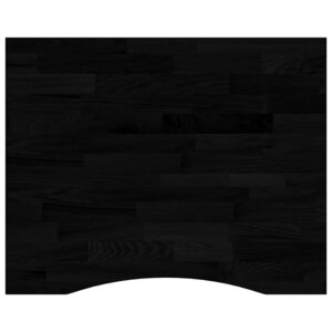 vidaXL Dessus de bureau marron foncé bois chêne massif rectangulaire