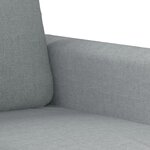 vidaXL Ensemble de canapés 4 Pièces coussins gris clair tissu