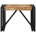 vidaXL Table basse multicolore 50x50x35 cm bois de récupération massif