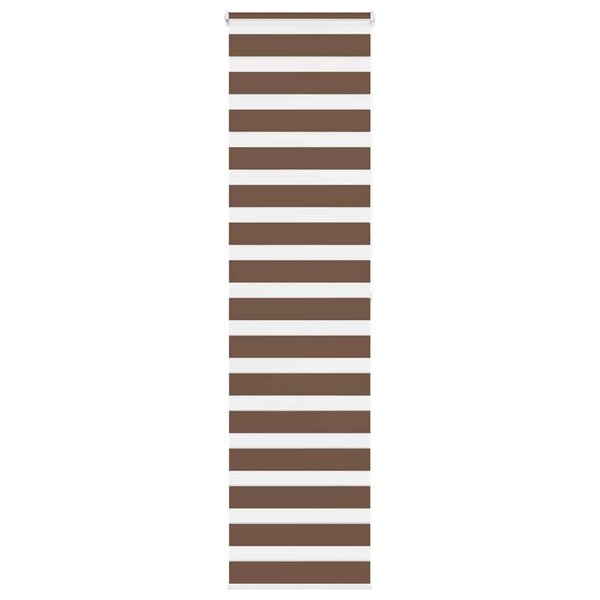 vidaXL Store zèbre marron 55x200 cm largeur du tissu 50 9 cm polyester