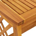 Table d'appoint de jardin vidaXL Marron 45x45x50 cm en bois d'acacia massif