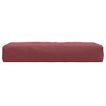 vidaXL Coussin de palette rouge bordeaux mélangé 60x60x9 5 cm tissu